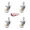 Service Caster 3 Inch Nylon Wheel Swivel 7/8 Inch Square Stem Caster Set SCC-SQ20S314-NYS-78-4 - alternate 3